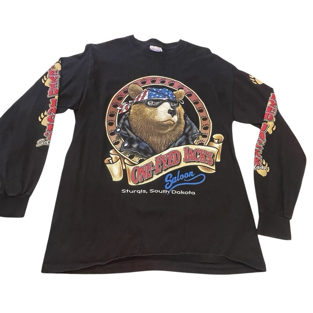 Legendary One-Eyed Jack's Saloon Sturgis Graphic Shirt Biker Medium Streetwear